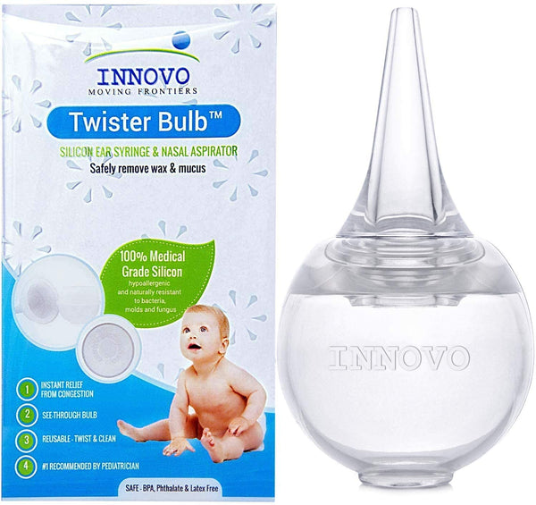 Baby Nasal Aspirator and Booger Sucker for Newborns Toddlers BPA Free Bulb  Syringe - Safe Nose Cleaner Reusable Nose Sucker 
