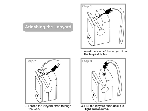 How to attach the lanyard to Innovo iP900BP premium pulse oximeter